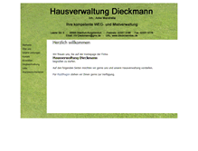 Tablet Screenshot of dieckmannbau.de